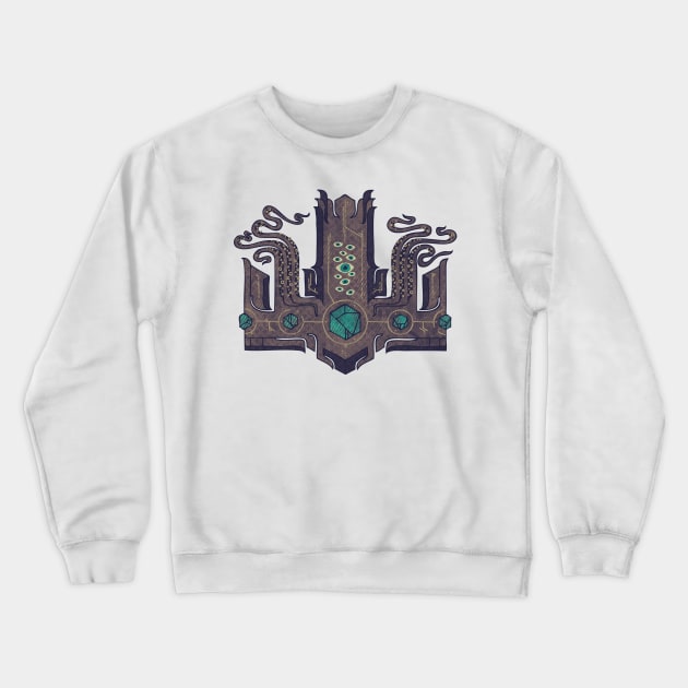 the crown of cthulhu 1 Crewneck Sweatshirt by againstbound